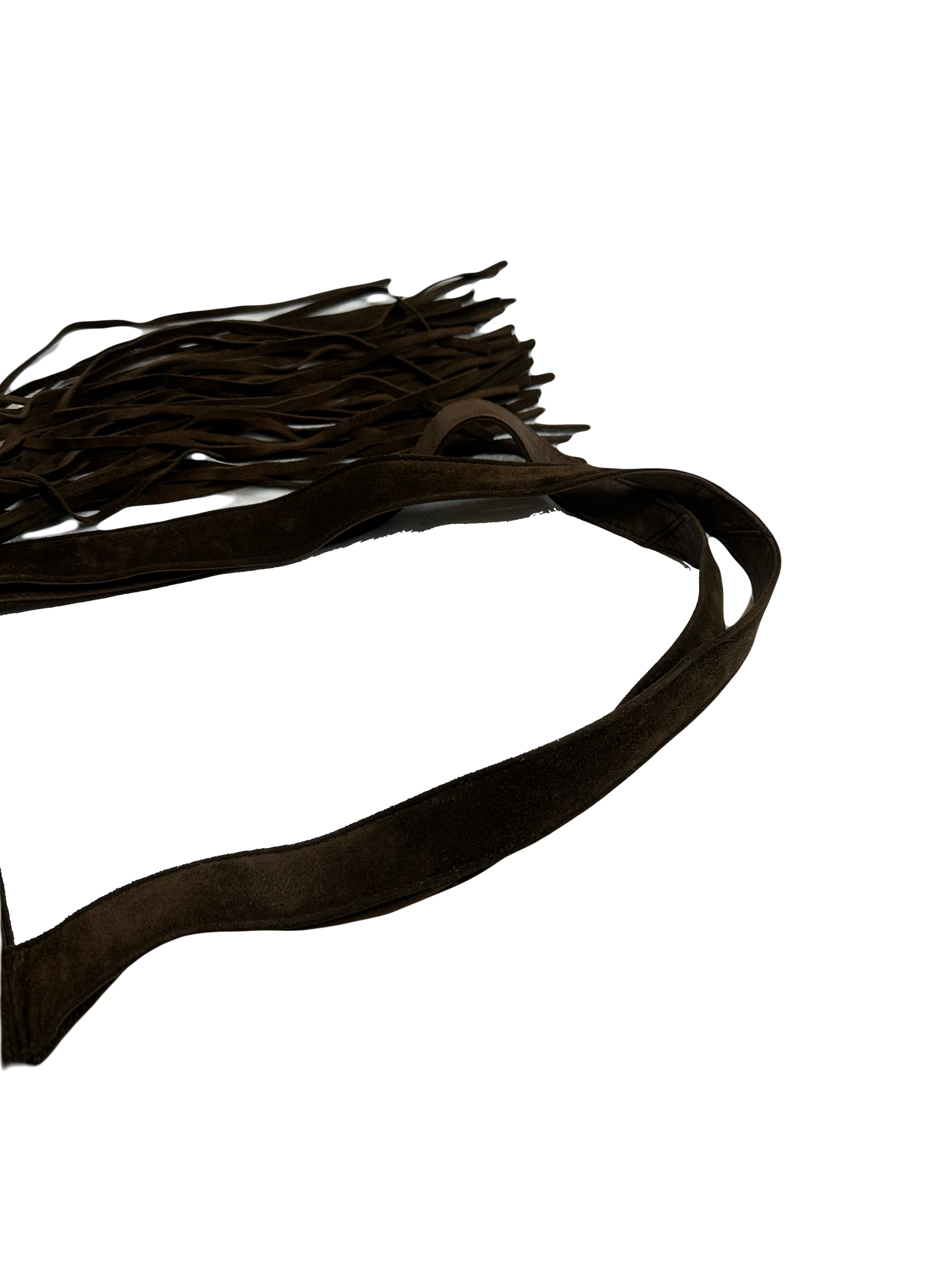 Vintage Suede Tote Bag