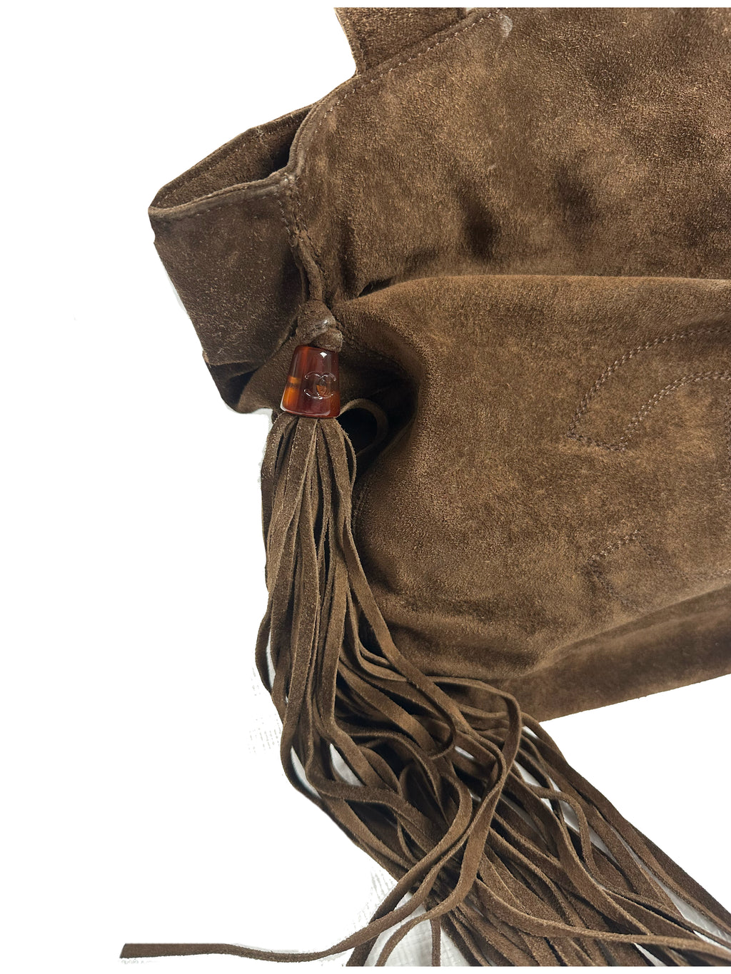 Vintage Suede Tote Bag