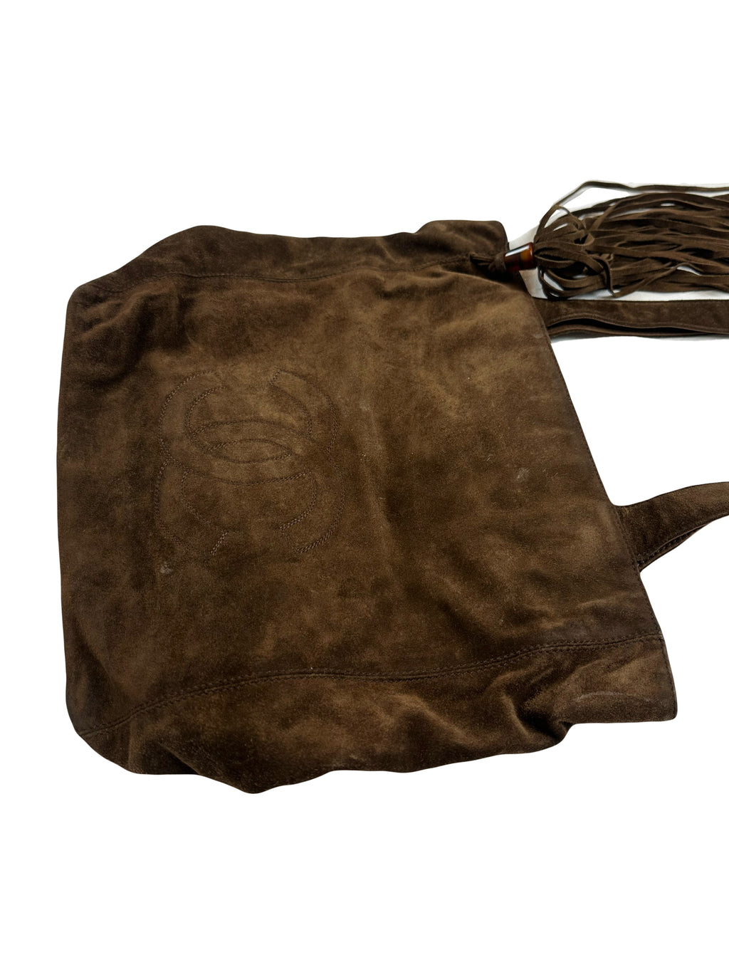 Vintage Suede Tote Bag